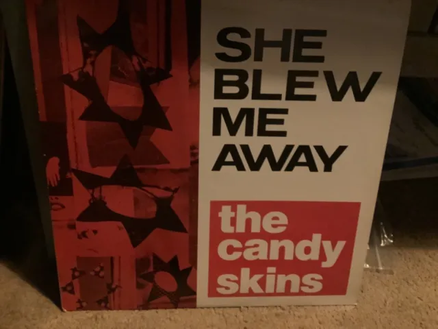 The Candy Skins(12" Vinyl P/S)She Blew Me Away-Long Beach-BEACH 6T-3-VG+/Ex+