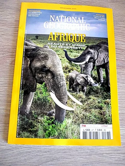 National  Geographic   N° 267 -  Decembre  2021  /  Afrique , Beaute  Et  Magie