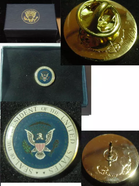 Presidential Barack Obama Lapel Pin - color seal