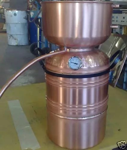 Alambicco, Distillatore per Grappa modello a fungo da 15 litri