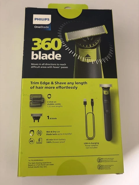PHILIPS ONEBLADE 360 QP2724 23 Rasoir Barbe Cheveux Poils Lame 360 philips-oneblade-360-qp2724-23-rasoir-barbe-cheveux-poils-lame-360