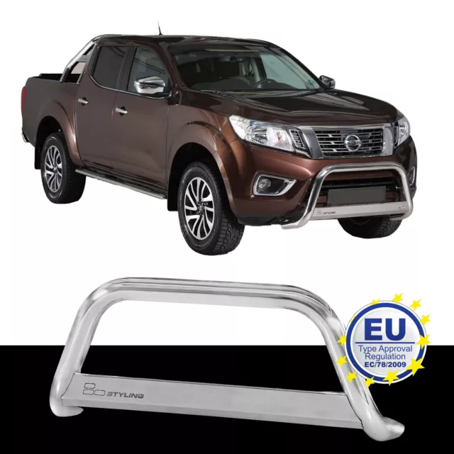 Barre de Protection de Personnes Inox Convient pour Nissan Np 300 Navara Ab 2016