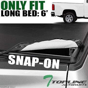 Topline For 2015-2022 Colorado/Canyon 6 Ft Bed Hidden Snap Vinyl Tonneau Cover