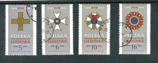 Briefmarken, Polen, Kpl Satz, 40 Jahre PRL , 1984, gestempelt