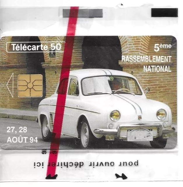 Rare / Carte Telephonique - Renault Dauphine Auto Voiture France Car / Phonecard