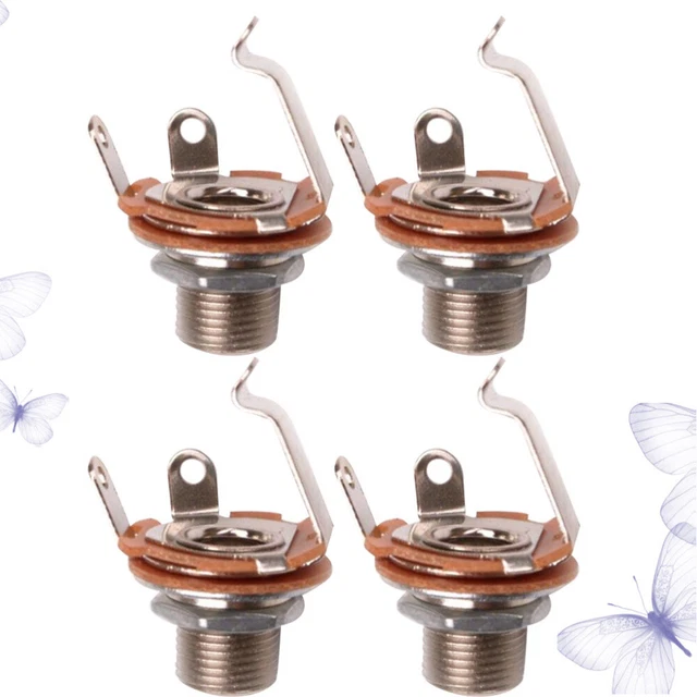 4 pz potenziometro 6,35 mm Splined Pot chitarra elettrica effetto basso amp tono volume sha