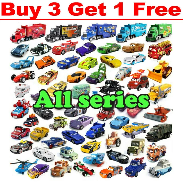 Disney Pixar Cars Lot Lightning McQueen 1:55 Diecast Model Car Toy Gift for Boy