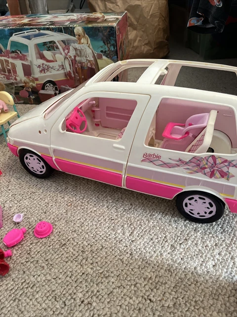 Vintage Barbie Picnic Mini Van Boxed Dolls Accessories Play set Mattel 1995