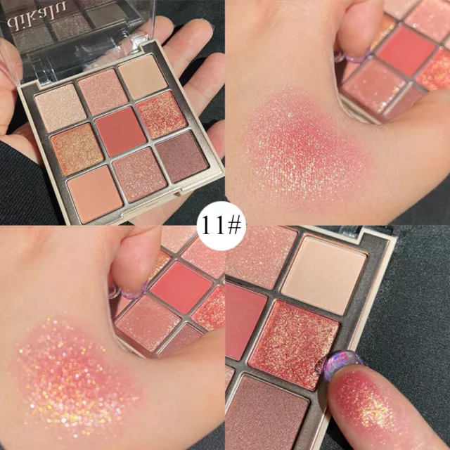 Purpurina Sombra de Ojos Mate Nude Nacarado Brillo Maquillaje para Paleta "