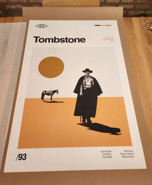Tombstone Midcentury Modern Minimal Poster OFFICIAL 24x36 High Quality Print