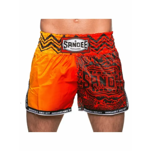 Sandee Muay Thai Boxing Shorts Warrior Red/Orange Shorts