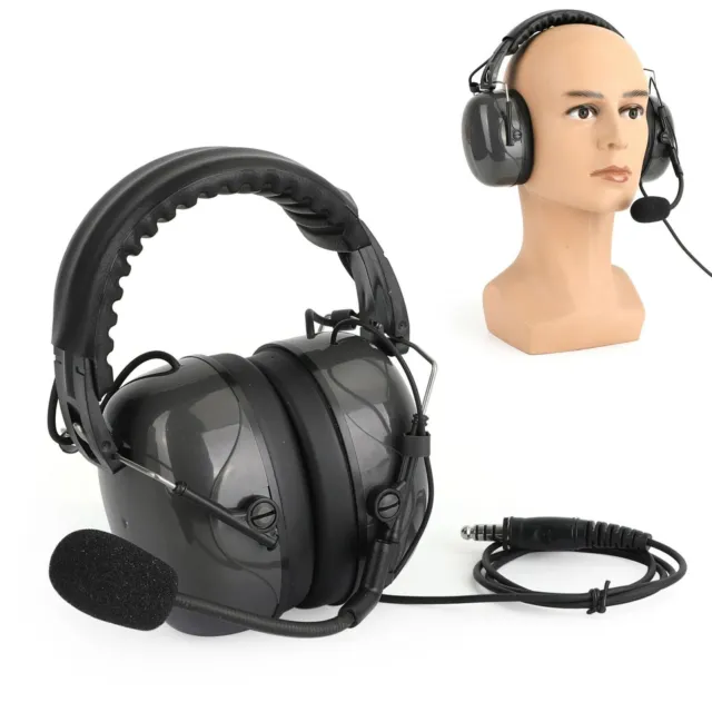 Noise Cancelling Pilot Headset 7.1mm Plug Excellent Acoustic Design ZB