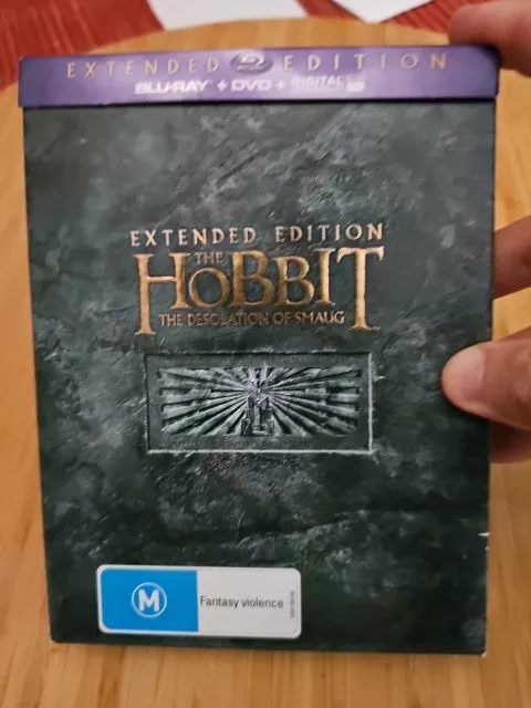 The Hobbit Desolation Of Smaug Extended Edition - BLU and DVD Box Set in VGC
