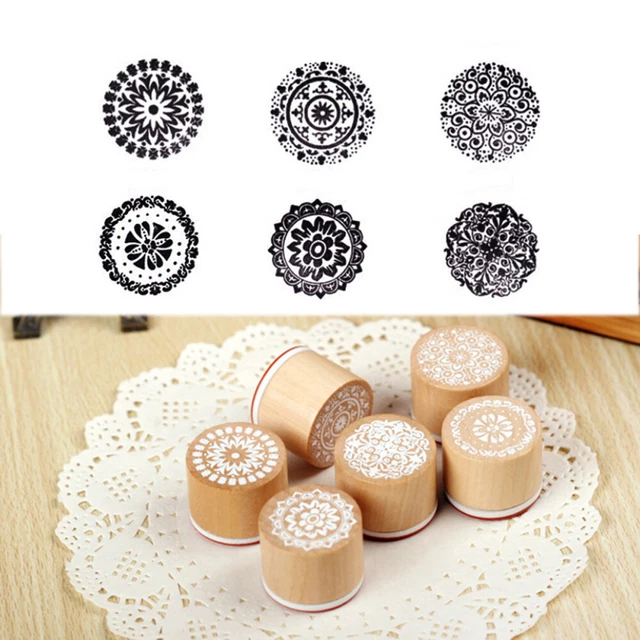 Bamboo Snowflake Stamp Block Rubber Card Making Clearance Christmas 3