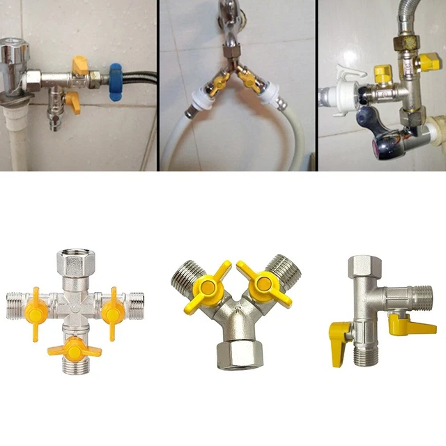 Distributore a Y efficiente distribuzione acqua 3 vie per 2 o 3 collegamenti