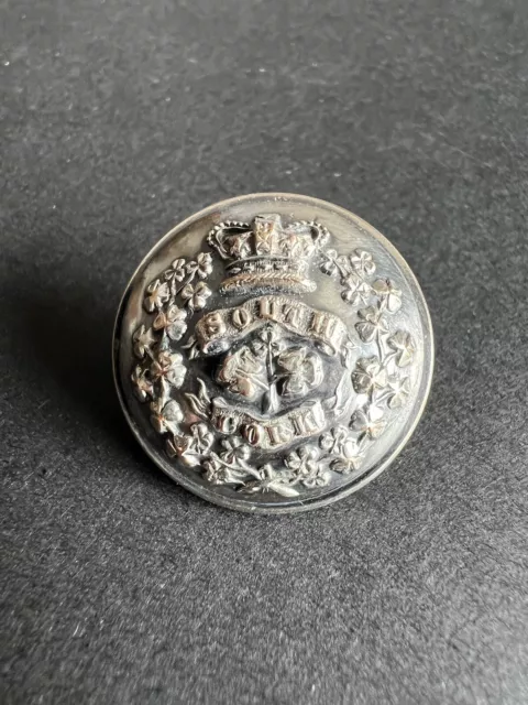 Irish Militia Officers Silver Button South Cork 25mil