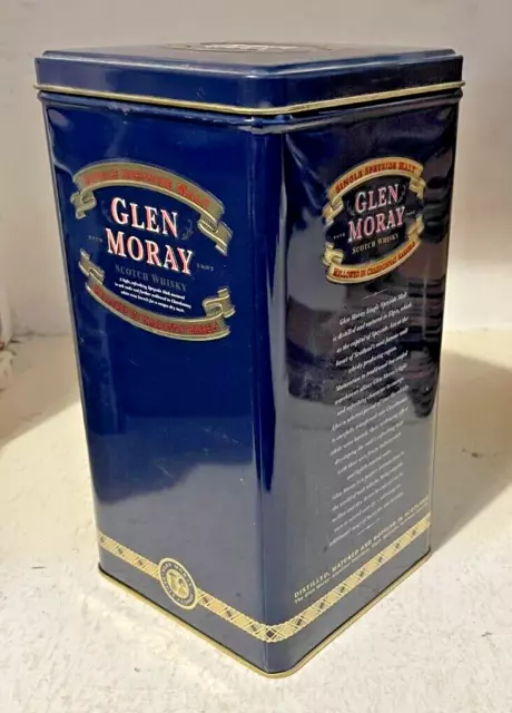 Glen Moray Single Malt Whisky Empty Collectable Bottle Tin - Holder Box 2