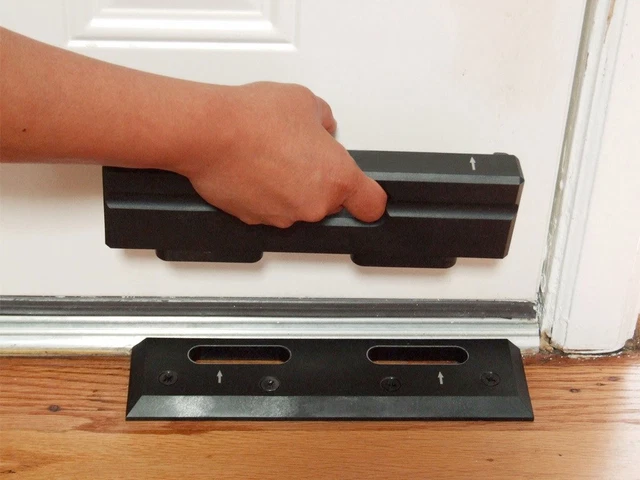 Door Security Bar Lock Entry Barricade Reinforcement Burglar Front Metal Stopper