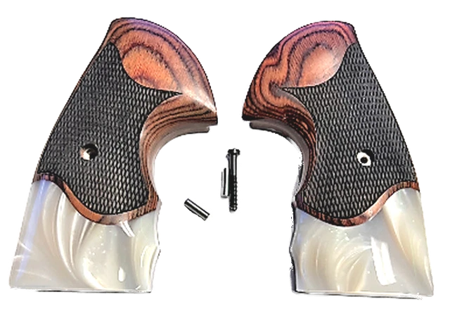 fits Colt Python Grips, Colt Python 2020, Colt 2021 Anaconda Rosewood & Pearl []