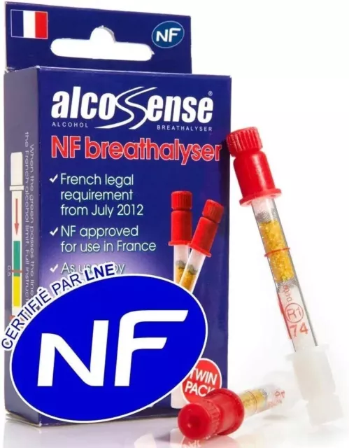 Twin Pack AlcoSense French NF Certified Breathalyzers for France Breathalyser