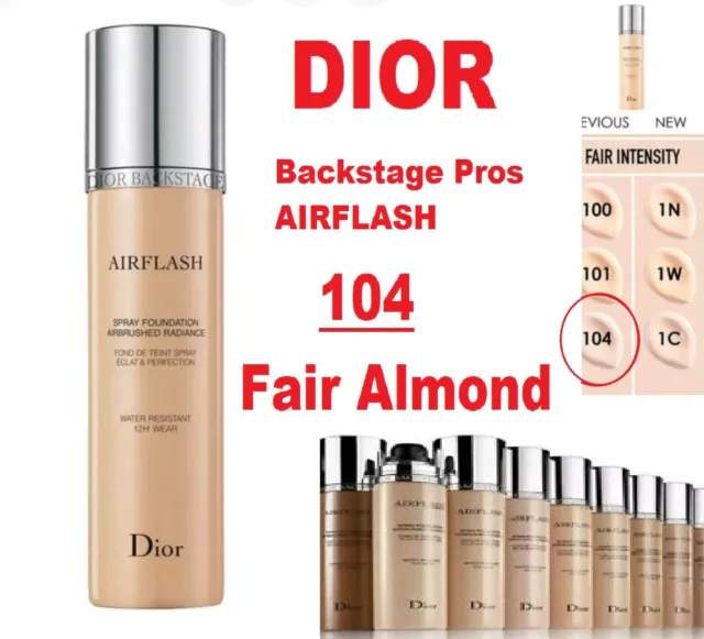 Christian Dior Backstage Pros Airflash Spray Foundation 104 Fair Mandel 70ml