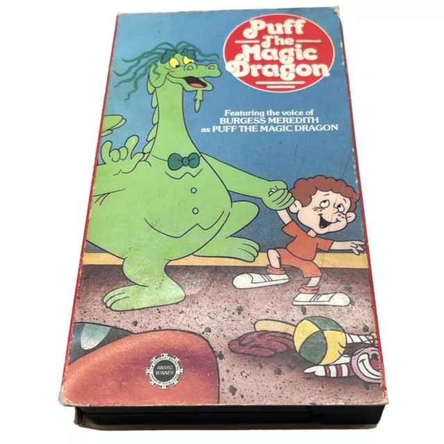 VINTAGE PUFF THE magic dragon VHS tape cartoon 1985 minutes 26 rare ...