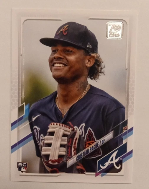 2021 Topps Update SP Photo Variation US 295 RC Christian Pache Atlanta Braves !