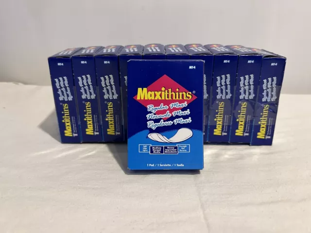 Serpina sanitaria Maxithins Vended #4 almohadilla de caja individual caja de cartón mediana pesada *11