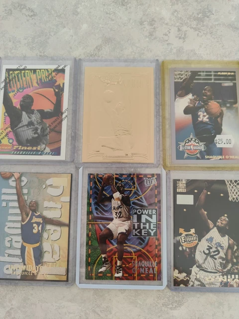 Nba Insert Cards SHAQUILLE O'NEAL NBA Cards Inserts Power In Key Intimidations Finest ...