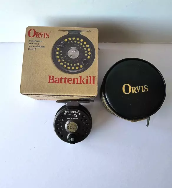 ORVIS BATTENKILL DISC 3/4 Fly Reel. Made in England Vintage