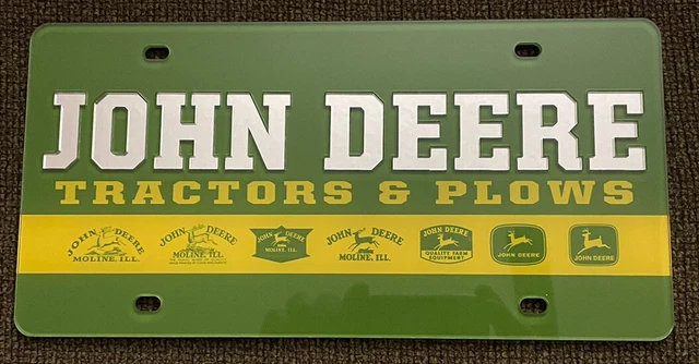 John Deere License Plate