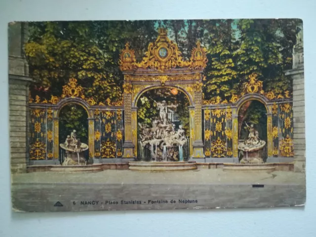 XD217 CPA circa 1930 Nancy - Fontaine des Neptunes Place Stanislas