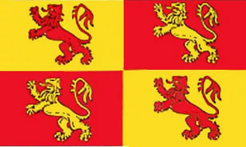 3’ x 2’ OWAIN GLYNDWR FLAG Medieval King Cymru Wales Welsh Glyn Dwr Flags