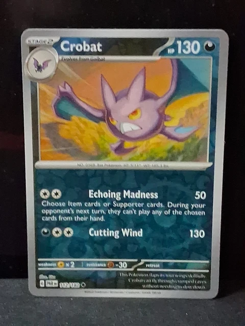POKÉMON TCG CROBAT 112/182 Paradox Rift Reverse Holo English £1.33 ...