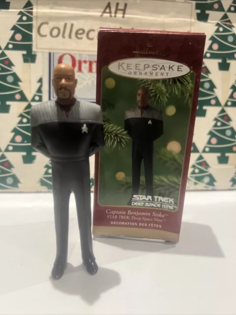Capitaine Benjamin Sisko Star Trek Noël Poinçon Souvenir Ornement En Boîte