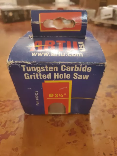 (New) ARTU USA 3-1/4" Tungsten Carbide Gritted Holesaw