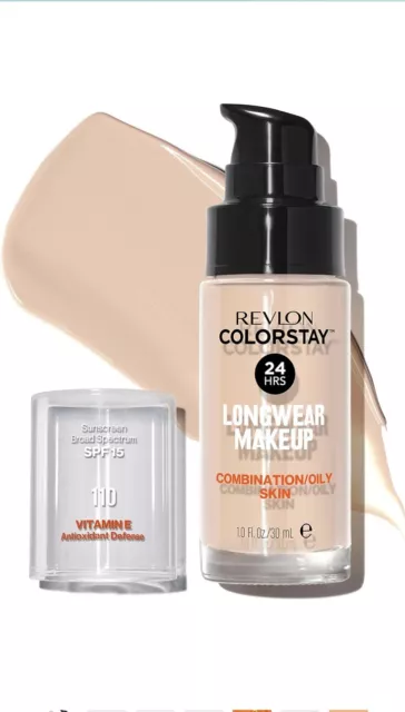 Revlon ColorStay Makeup Foundation Combination/Oily Skin with SPF 15 - 110 Ivory