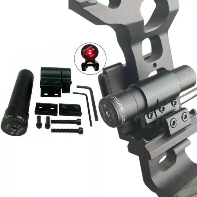 Archery Red Dot Laser Sight Scope Compound Recurve Bow Slingshot Shoot Hunting