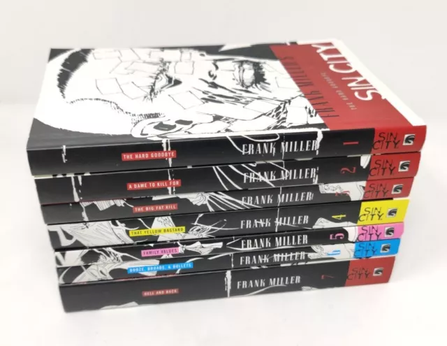 SIN CITY Graphic Novel Complete Set Volumes 1-7 Frank Miller Dark Horse Comics