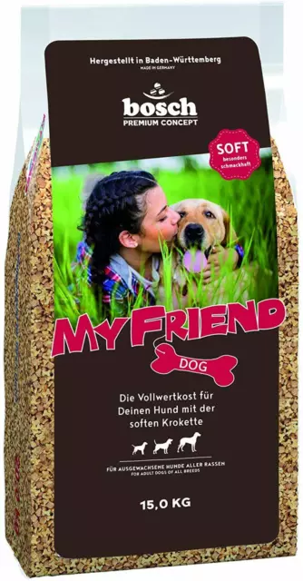 Bosch My Friend Softbrocken Hundefutter Vollwertkost Omega 3 Eiweißträger 15 kg