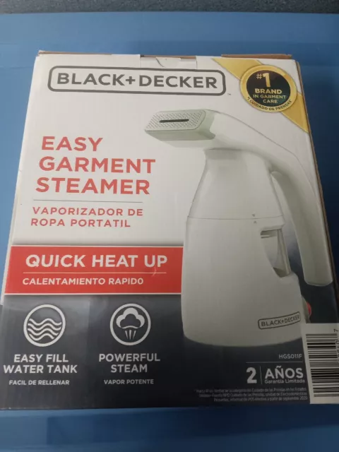 HGS011 Easy Garment Steamer, White - Powerful and Quick Steam Solution