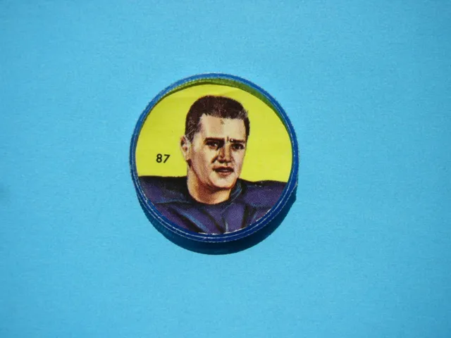 1963 Nalley's Humpty Dumpty Plastic Cfl Football Coin #87 Gord Rowland Nalleys