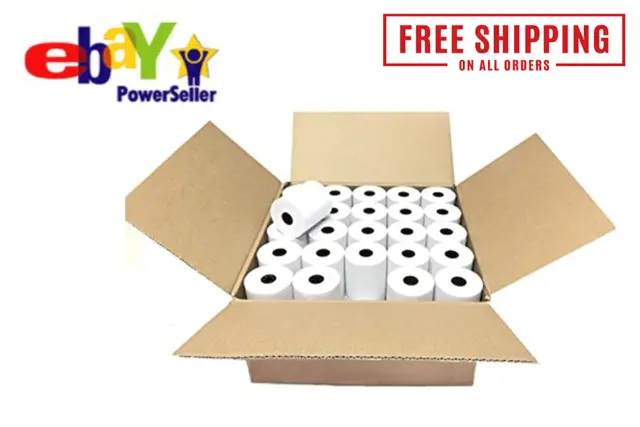 3 1/8" x 230 FEET THERMAL POS RECEIPT PRINTER ROLL PAPER BPA FREE USA 50 ROLLS