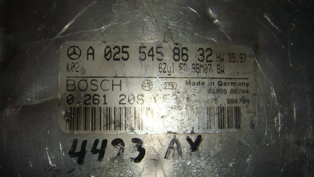 MERCEDES BENZ A0255458632 A 025 545 86 32 0261206053 K02 Ecu Engine ...