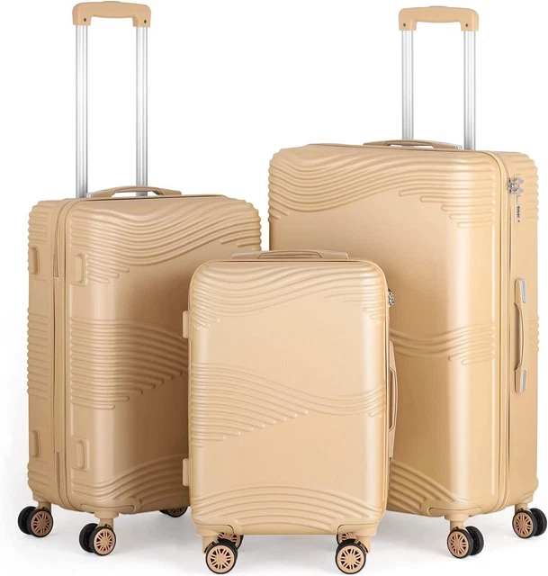 Luggage 3 Piece Set Suitcase Spinner Hardshell Lightweight WIth TSA Lock Wheels