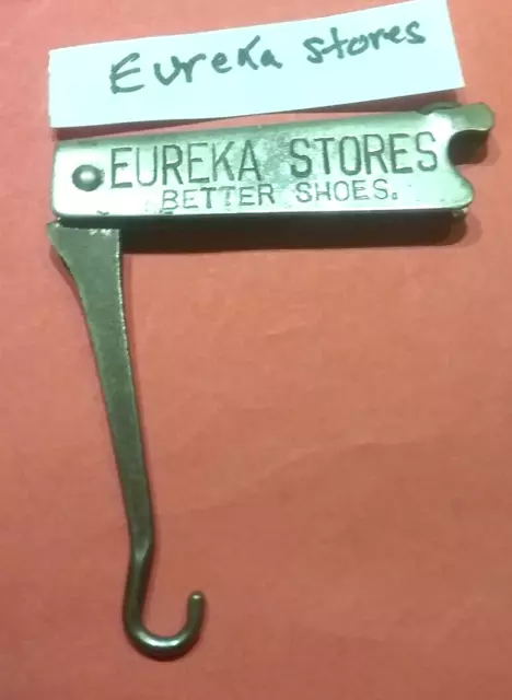 (pgasteelers1)Vintage shoe, boot or button Hook- EUREKA STORES better shoes 🌠