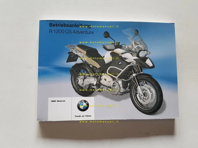 BMW R 1200 GS Adventure 2012 manuale uso manutenzione originale Tedesco Deutsch