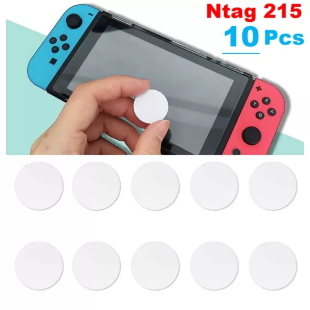 10PCS NTAG215 NFC Tags Blank Card RFID TagMo Compatible Amiibo Android