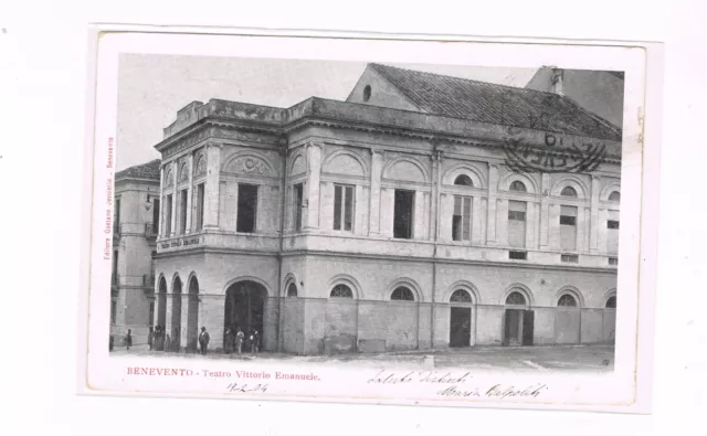 benevento  teatro vittorio emanuele  spedita 1904