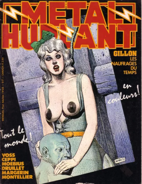 Metal Hurlant No. 26, mit Margerin, Montellier, Voss, Clerc, Gillon, Moebius